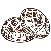 Icon auf dem 2 Brotlaibe zu sehen sind